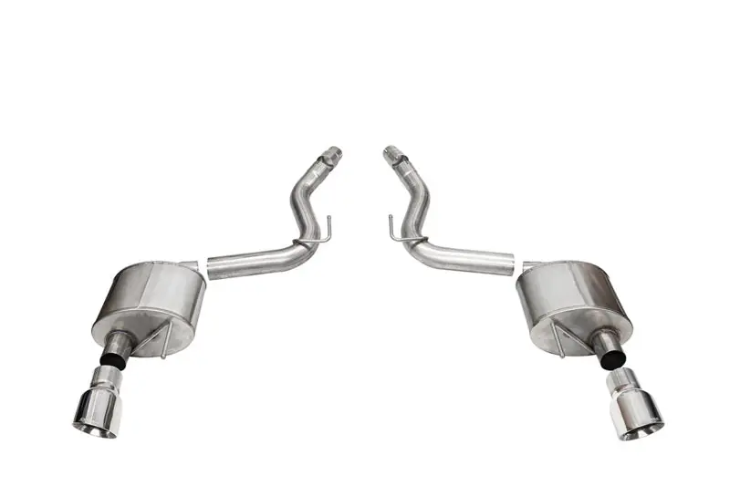 Corsa 2024-2024 Ford Mustang Sport Axle-Back Dual Rear Exit with 4.5in Polished Pro-Series Tips (COR21252)