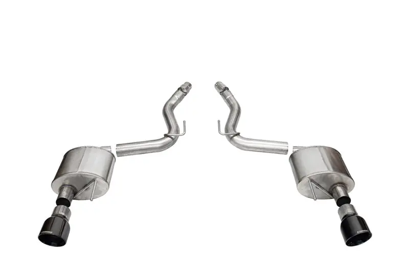 Corsa 2024 Ford Mustang GT Sport Axle-Back Dual Rear Exit with 4.5in Black PVD Pro-Series Tips (COR21252BLK)