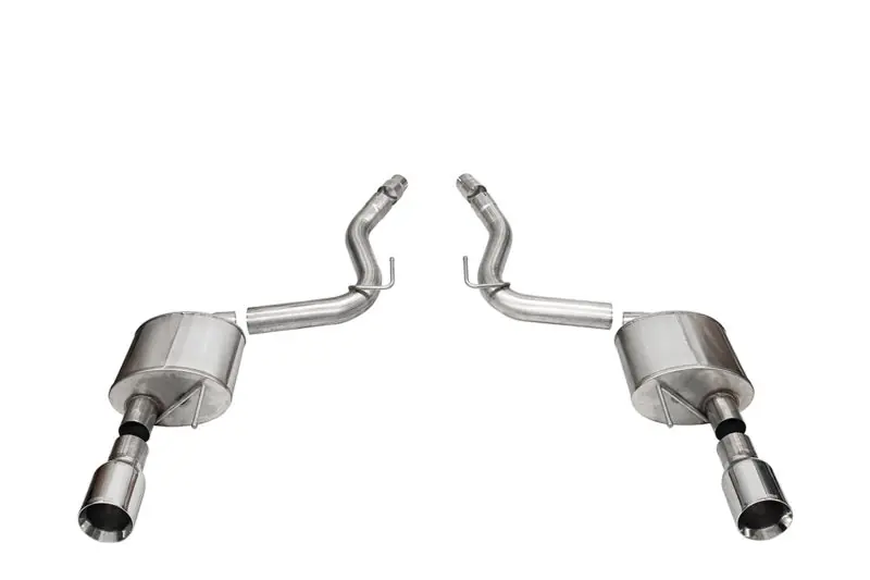 Corsa 2024 Ford Mustang GT Sport Axle-Back Dual Rear Exit with 4.5in Straight Cut Polished Tips (COR21253)