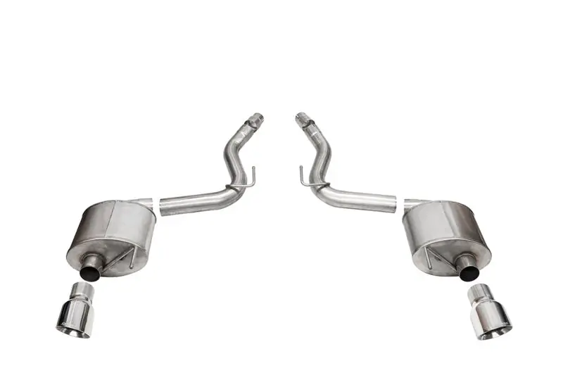 Corsa 2024 Ford Mustang GT Touring Axle-Back Dual Rear Exit with 4.5in Pro Series Polished Tips (COR21256)