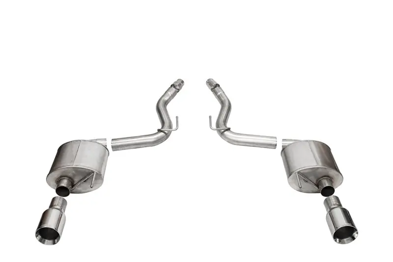 Corsa 2024 rd Mustang GT Touring Axle-Back Ex.Sys 3.0in Dual Rear Exit w/4.5in Straight CutTips (COR21257)