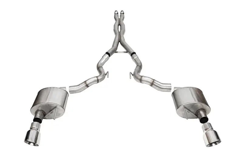 Corsa 2024 Ford Mustang GT Conv. Xtreme CatBack Ex. Sys. 3.0in Dual Rear Exit w/4.5in Pro Series Tip (COR21270)