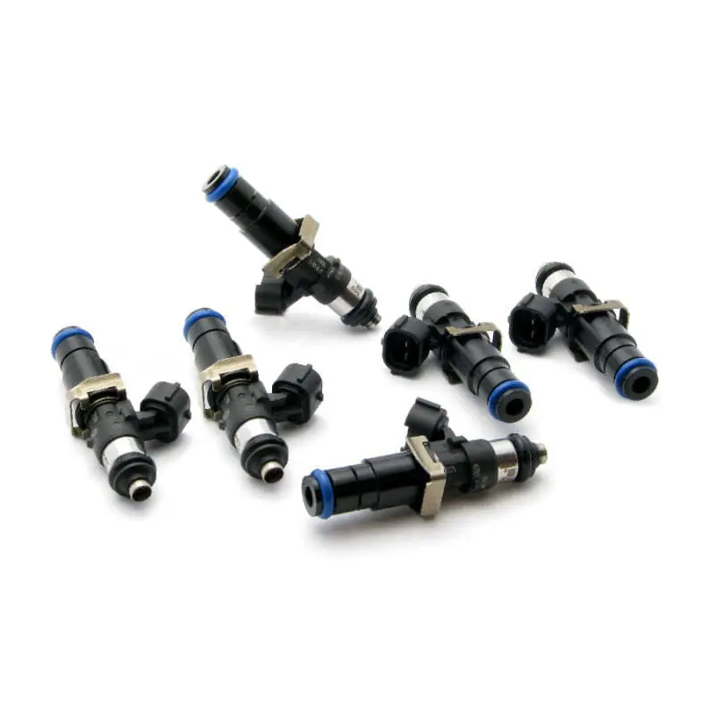 DeatschWerks Set of 6 High Impedance 2400cc Injectors for Toyota Supra TT 93-98 Top Feed Conversion (DWK16S-08-2400-6)