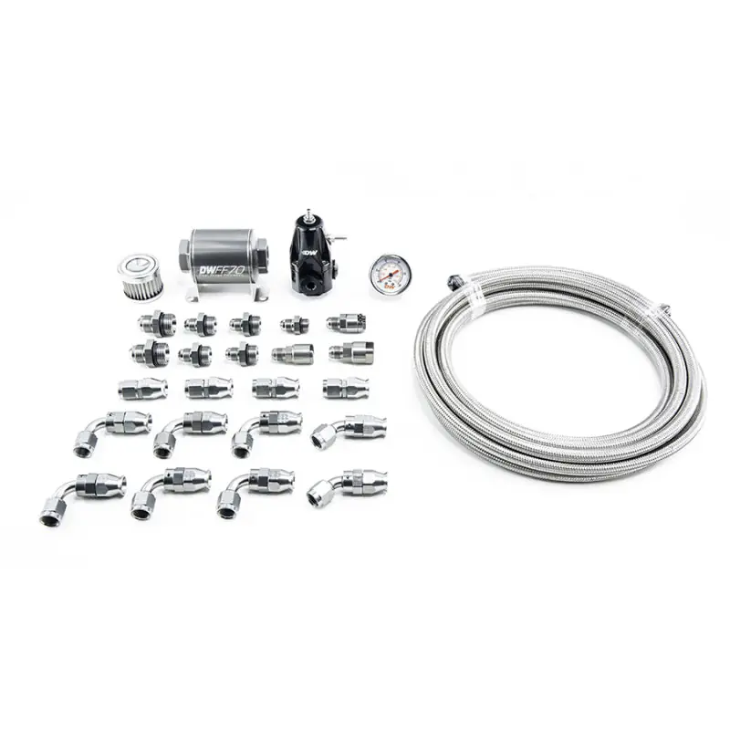DeatschWerks 01-15 Honda Civic DW400 Pump Module Return Plumbing Kit w/PTFE Fuel Lines (DWK6-608)