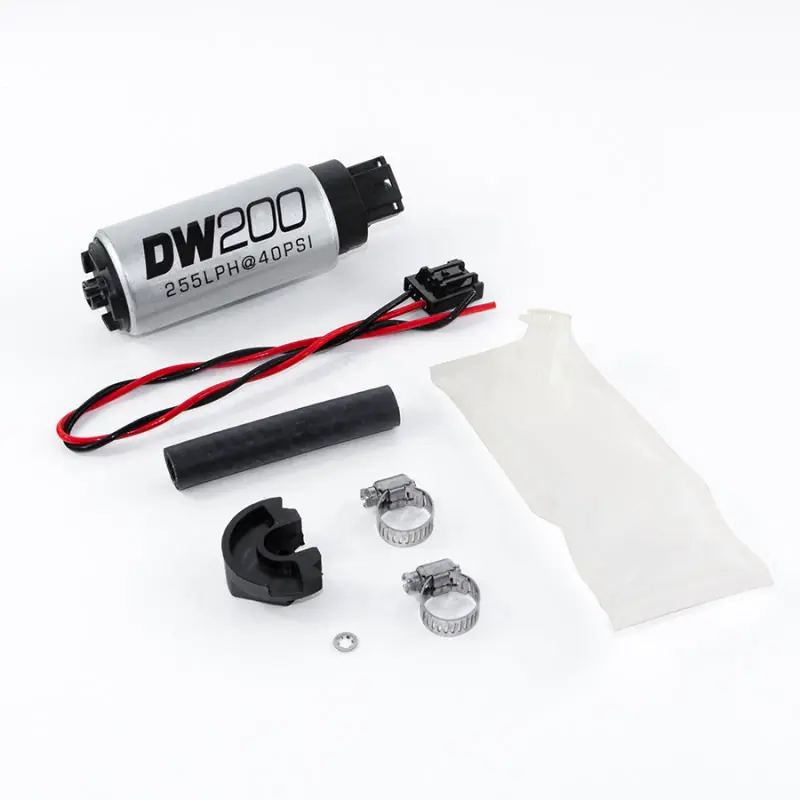 DeatschWerks 94+ Nissan 240sx/Silvia S14/S15 255 LPH DW200 In-Tank Fuel Pump w/ Install Kit (DWK9-201-1024)