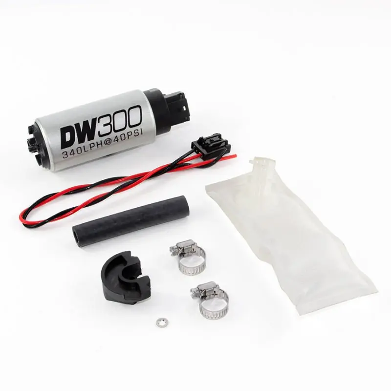 DeatschWerks 94+ Nissan 240sx/Silvia S14/S15 DW300 340 LPH In-Tank Fuel Pump w/ Install Kit (DWK9-301-1024)