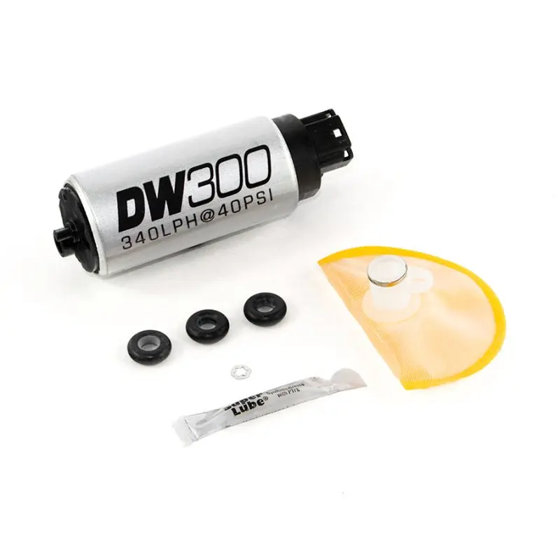 DeatschWerks 340 LPH In-Tank Fuel Pump w/ 10+ Legacy GT/03-08 G35/350Z Set Up Kit (DWK9-301S-1005)