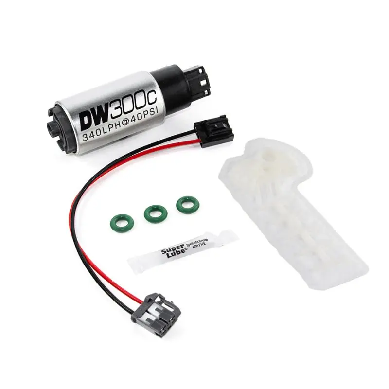 DeatschWerks 340lph DW300C Compact Fuel Pump w/ 12+ Scion FR-S/BRZ / 15 WRX Set Up Kit (DWK9-307-1010)