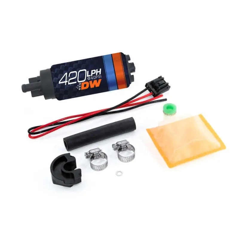 Deatschwerks DW420 Series 420lph In-Tank Fuel Pump w/ Install Kit For 89-94 240SX (DWK9-421-0766)