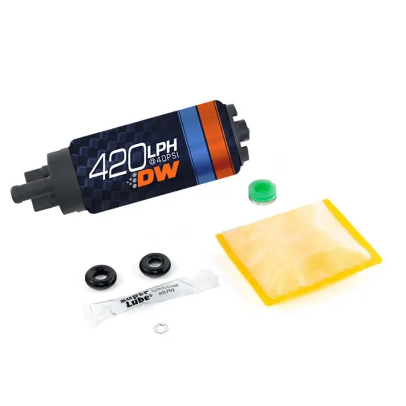 Deatschwerks DW420 Series 420lph In-Tank Fuel Pump w/ Install Kit For Eclipse (Turbo AWD) 95-98 (DWK9-421-0847)