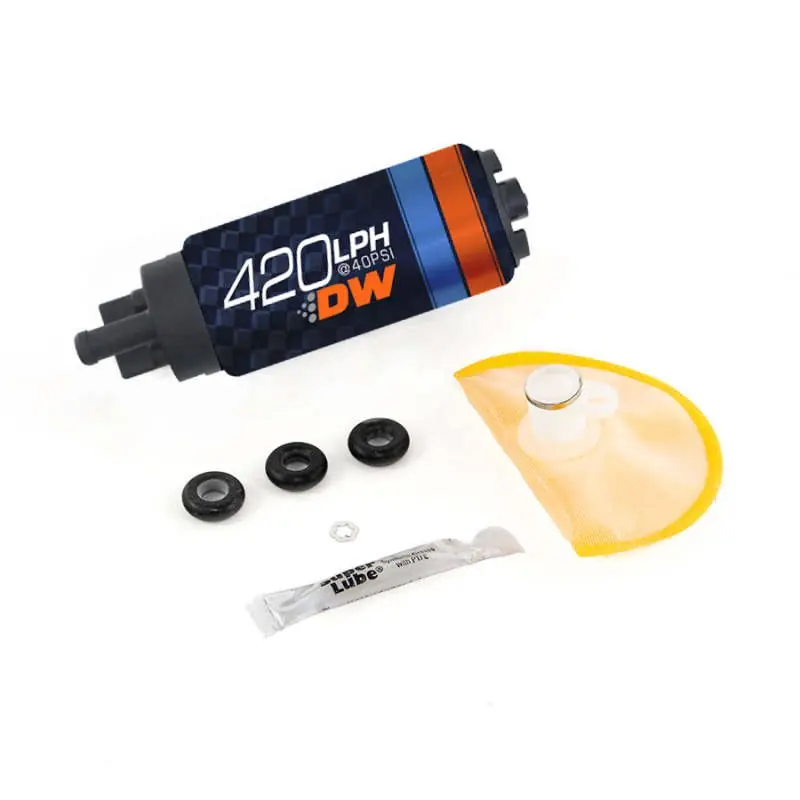 Deatschwerks DW420 Series 420lph In-Tank Fuel Pump w/ Install Kit For G35 03-08 350Z 03-08 (DWK9-421S-1005)