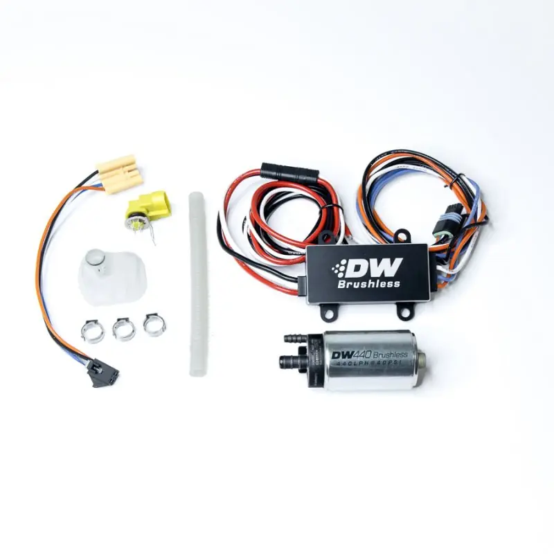 DeatschWerks 04-08 Mazda RX-8 440lph In-Tank Brushless Fuel Pump w/9-0904 Instl Kit/C102 Controller (DWK9-441-C102-0904)