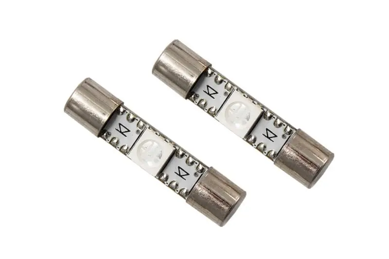 Diode Dynamics 28mm SMF1 LED Bulb - Green (Pair) (DIODD0040P)