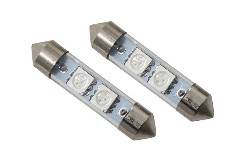 Diode Dynamics 39mm SMF2 LED Bulb - Red (Pair) (DIODD0091P)