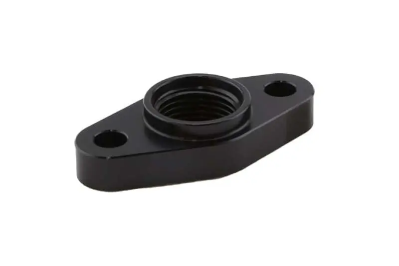 Turbosmart Billet Turbo Drain Adapter w/ Silicon O-Ring 52mm Mounting Holes - T3/T4 Style Fit (TURTS-0804-1011)
