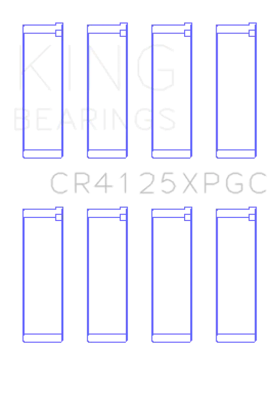 King Subaru EJ20/EJ22/EJ25 pMaxKote Performance Rod Bearing Set - Size +.026mm (KINGCR4125XPGC.026)