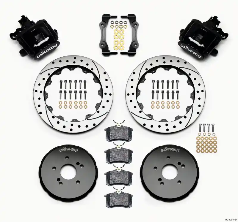 Wilwood Combination Parking Brake Rear Kit 12.88in Drilled Honda S2000 (WIL140-10310-D)