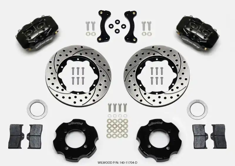 Wilwood Forged Dynalite Front Hat Kit 11.00in Drilled 95-05 Miata (WIL140-11704-D)