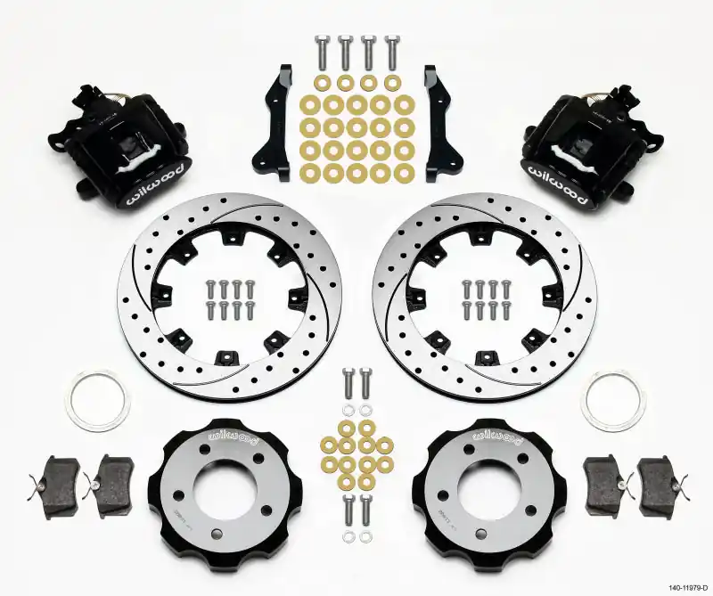 Wilwood Combination Parking Brake Rear Kit 12.19in Drilled 2006-Up Civic / CRZ (WIL140-11979-D)
