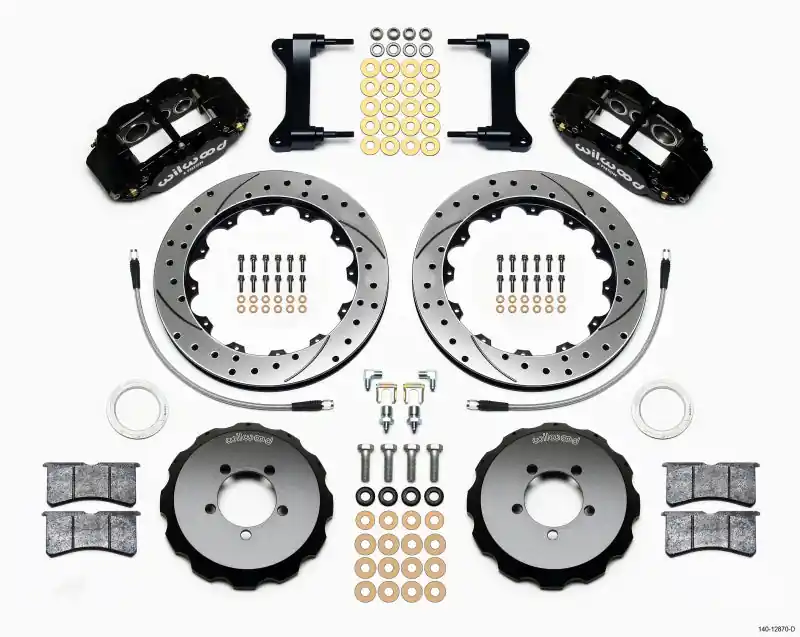 Wilwood Narrow Superlite 6R Front Hat Kit 12.88in Drilled 2012-Up Toyota / Scion FRS w/ Lines (WIL140-12870-D)