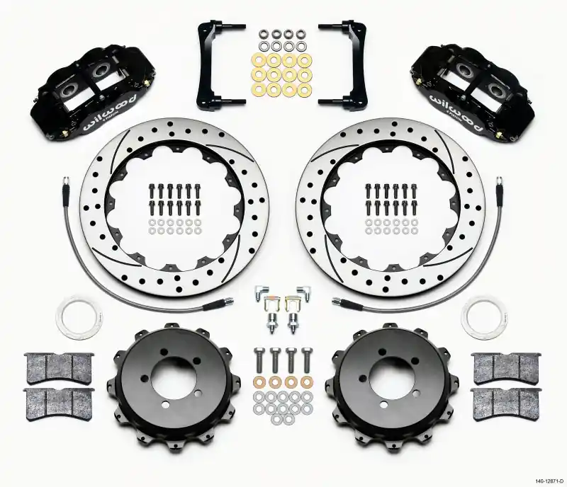 Wilwood Narrow Superlite 4R Rear Kit 12.88in Drilled 2012-Up Toyota / Scion FRS w/Lines (WIL140-12871-D)