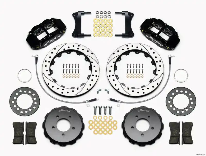 Wilwood Narrow Superlite 6R Front Hat Kit 12.88in Drilled 2005-Up Mazda Miata w/ Lines (WIL140-12907-D)