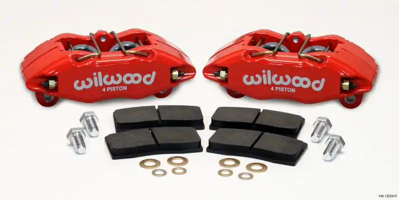 Wilwood DPHA Front Caliper & Pad Kit Red Honda / Acura w/ 262mm OE Rotor (WIL140-13029-R)