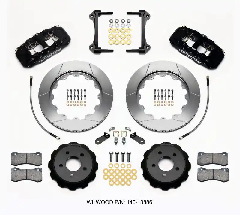 Wilwood AERO6 Front Hat Kit 14.00 2015-Up Mustang w/Lines (WIL140-13886)