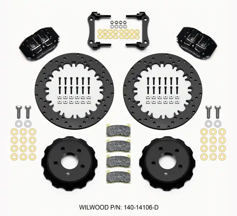 Wilwood Dynapro Radial Rear Drag Kit 12.90in Drilled 2015-Up Mustang (WIL140-14106-D)