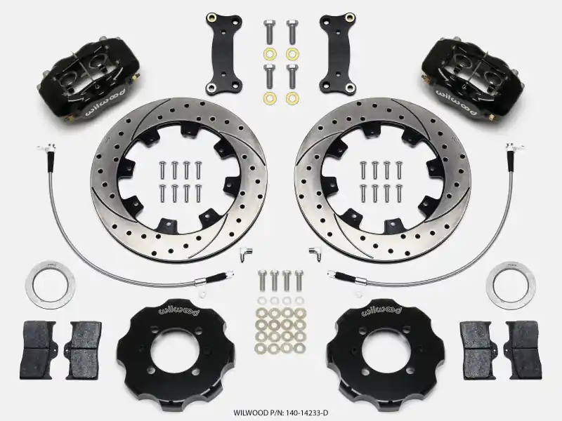 Wilwood Forged Dynalite Front Hat Kit 12.19in Drilled 2016-Up Mazda MX5 Miata w/ Lines (WIL140-14233-D)