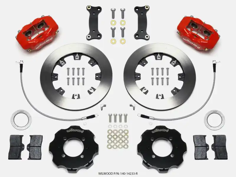 Wilwood Forged Dynalite Front Hat Kit 12.19in Red 2016-Up Mazda MX5 Miata w/ Lines (WIL140-14233-R)