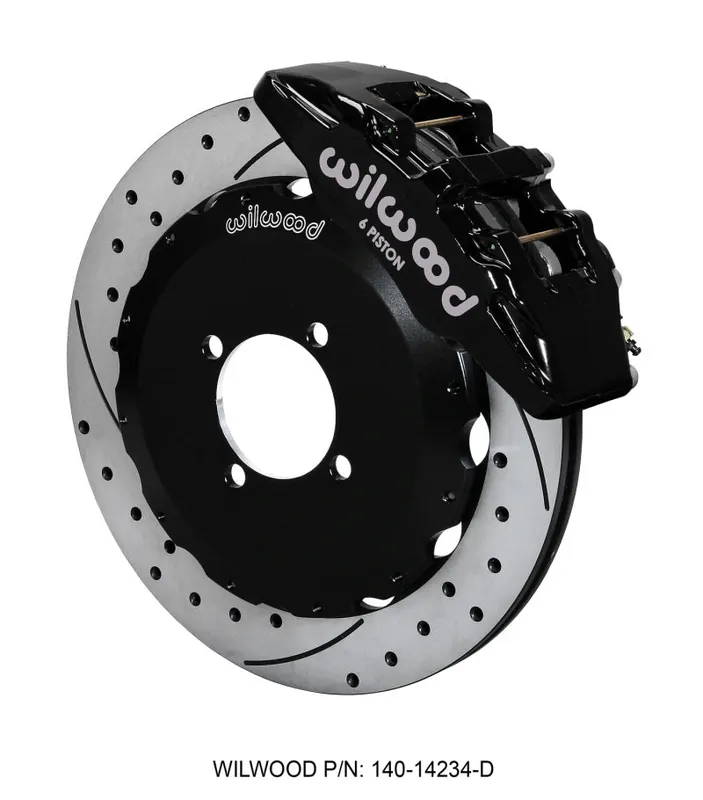 Wilwood Dynapro 6 Front Hat Kit 12.88in Drilled 2016-Up Mazda MX5 Miata w/ Lines (WIL140-14234-D)
