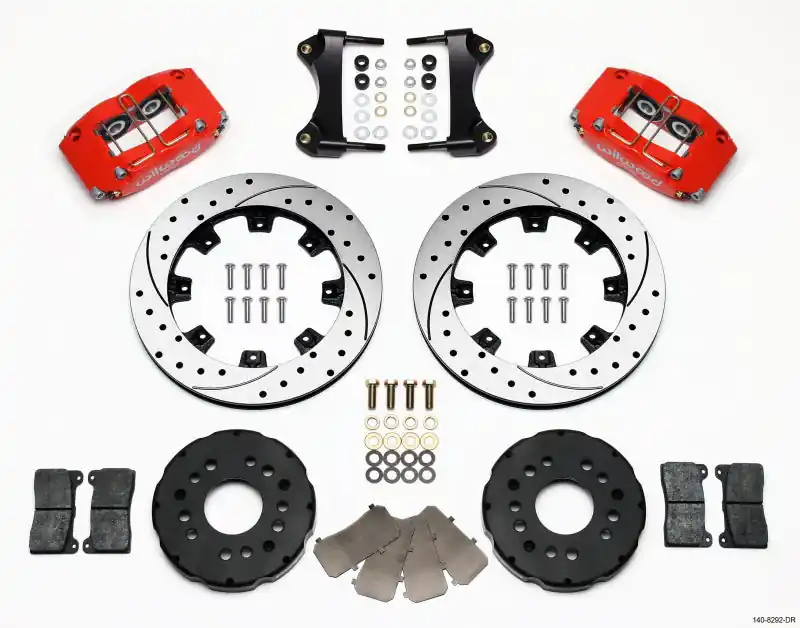 Wilwood Dynapro Radial Front Kit 12.19in Drilled Red 95-99 Mitsubishi Eclipse (*Line Kit Needed*) (WIL140-8292-DR)