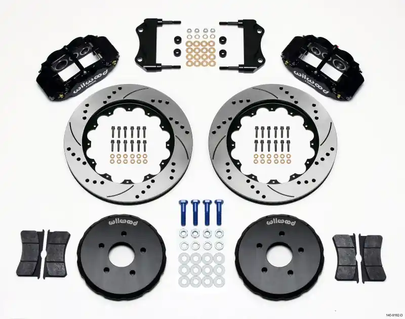 Wilwood Narrow Superlite 6R Front Hat Kit 14.00in Drilled Nissan 350Z/Fiti G35 (WIL140-9192-D)