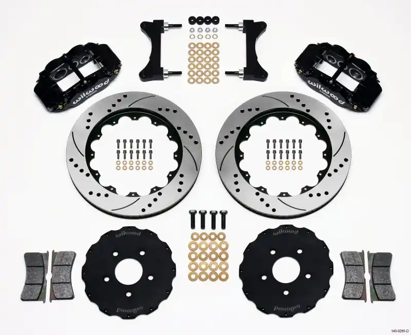Wilwood Narrow Superlite 6R Front Hat Kit 14.00in Drilled Mitsubishi EVO VIII (WIL140-9285-D)