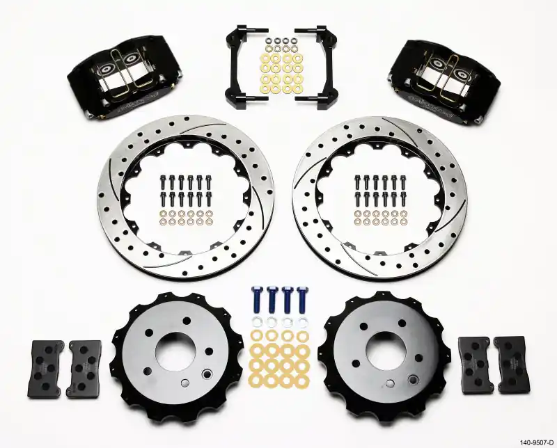 Wilwood Dynapro Radial Rear Kit 13.00in Drilled Nissan 350Z/Fiti G35 (WIL140-9507-D)