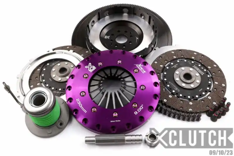 XClutch 11-14 Ford Mustang GT 5.0L 9in Twin Solid Organic Clutch Kit (XCLXKFD23655-2G)