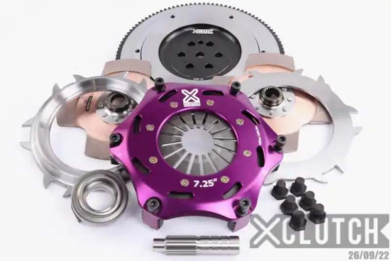XClutch 90-92 Eagle Talon 2.0L 7.25in Twin Solid Ceramic Clutch Kit (XCLXKMI18525-2E)