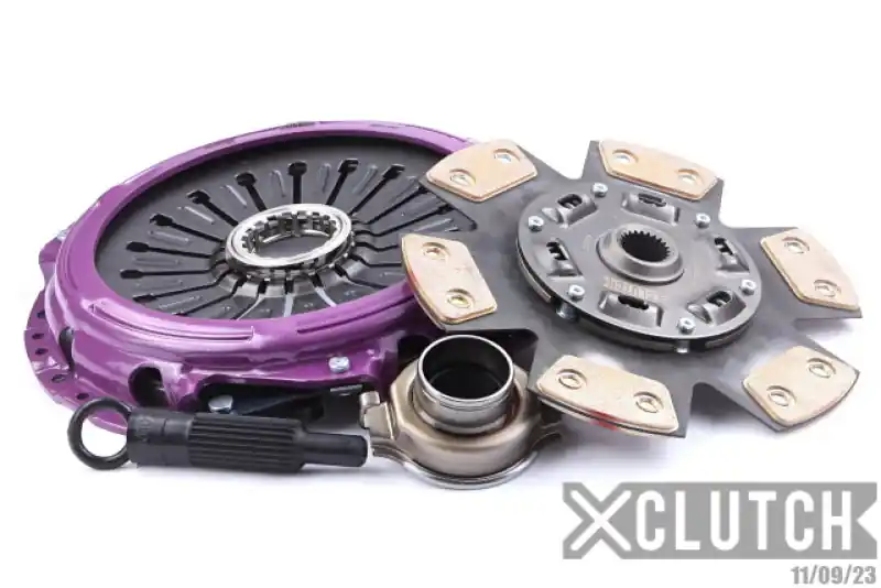 XClutch 01-02 Mitsubishi Lancer EVO VII 2.0L Stage 2R Extra HD Sprung Ceramic Clutch Kit (XCLXKMI24010-1R)