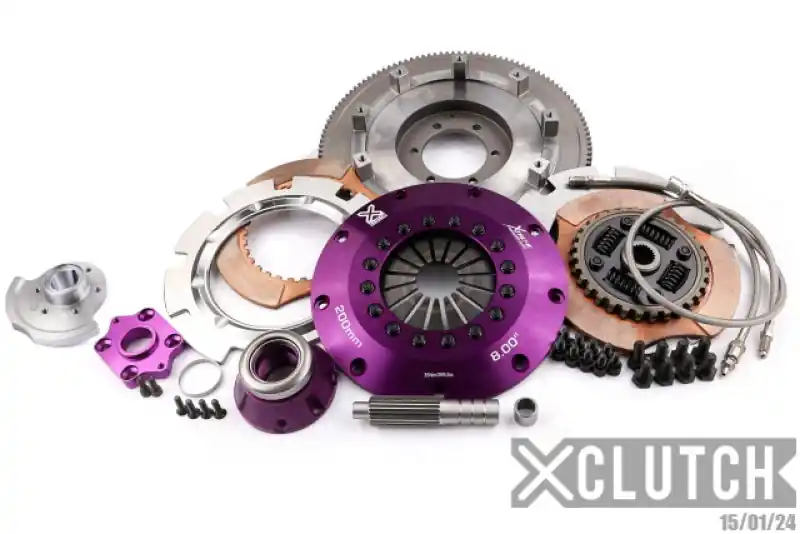 XClutch 93-95 Mazda RX-7 1.3L 8in Twin Sprung Ceramic Clutch Kit (XCLXKMZ20680-2B)