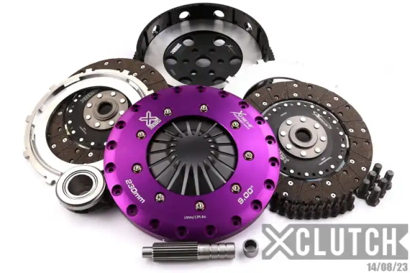 XClutch 06-07 Mazda Mazdaspeed 3 2.3L Turbo 9in Twin Solid Organic Clutch Kit (XCLXKMZ23530-2G)