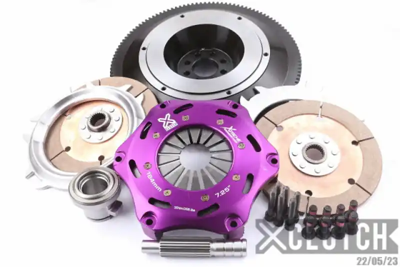 XClutch 03-06 Nissan 350Z Track 3.5L 7.25in Twin Solid Ceramic Clutch Kit (XCLXKNI18523-2E)