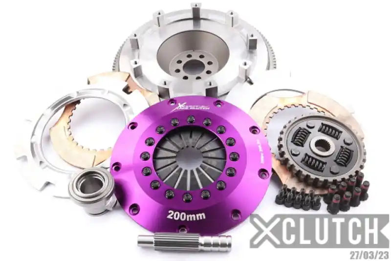 XClutch 03-06 Nissan 350Z Base 3.5L 8in Twin Sprung Ceramic Clutch Kit (XCLXKNI20523-2B)