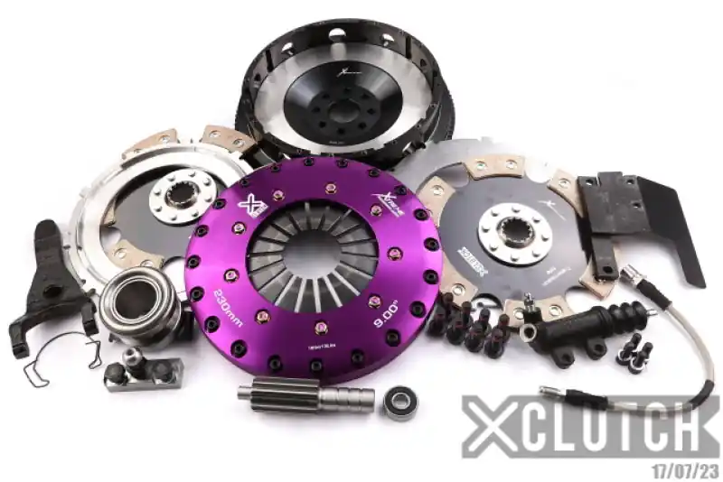 XClutch 93-95 Toyota Supra Twin Turbo 3.0L 9in Twin Solid Ceramic Clutch Kit (XCLXKTY23536-2E)