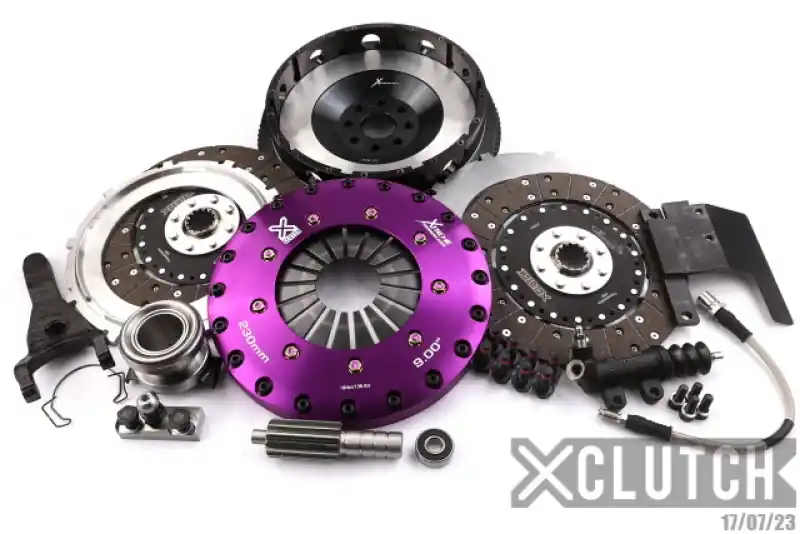 XClutch 93-95 Toyota Supra Twin Turbo 3.0L 9in Twin Solid Organic Clutch Kit (XCLXKTY23536-2G)
