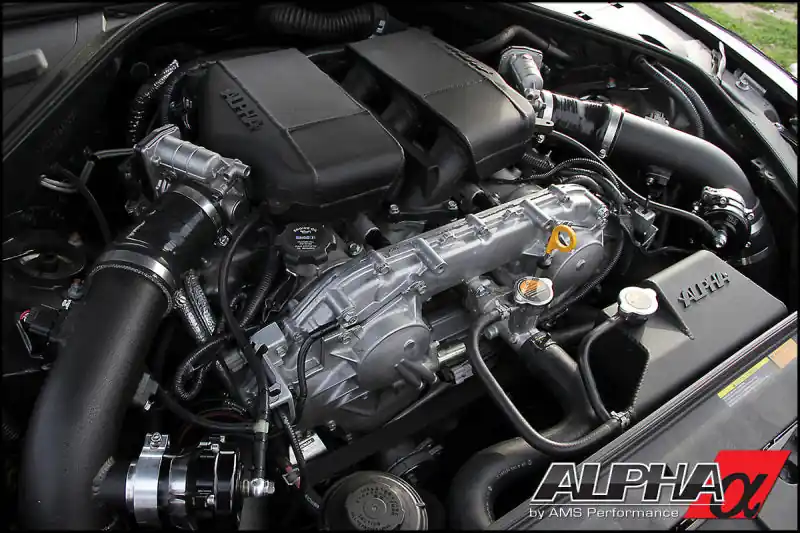 AMS Performance 09+ GT-R R35 Induction Kit w/Stock Turbos/Intercooler/TB/Manifolds/TiAL Flanges (AMSALP.07.09.0003-2)