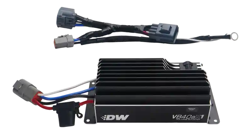 DeatschWerks VB40AX1 Voltage Booster with Plug-N-Play Harness for 10-25 Ford Mustang (DWK4-01-VB40AX1)