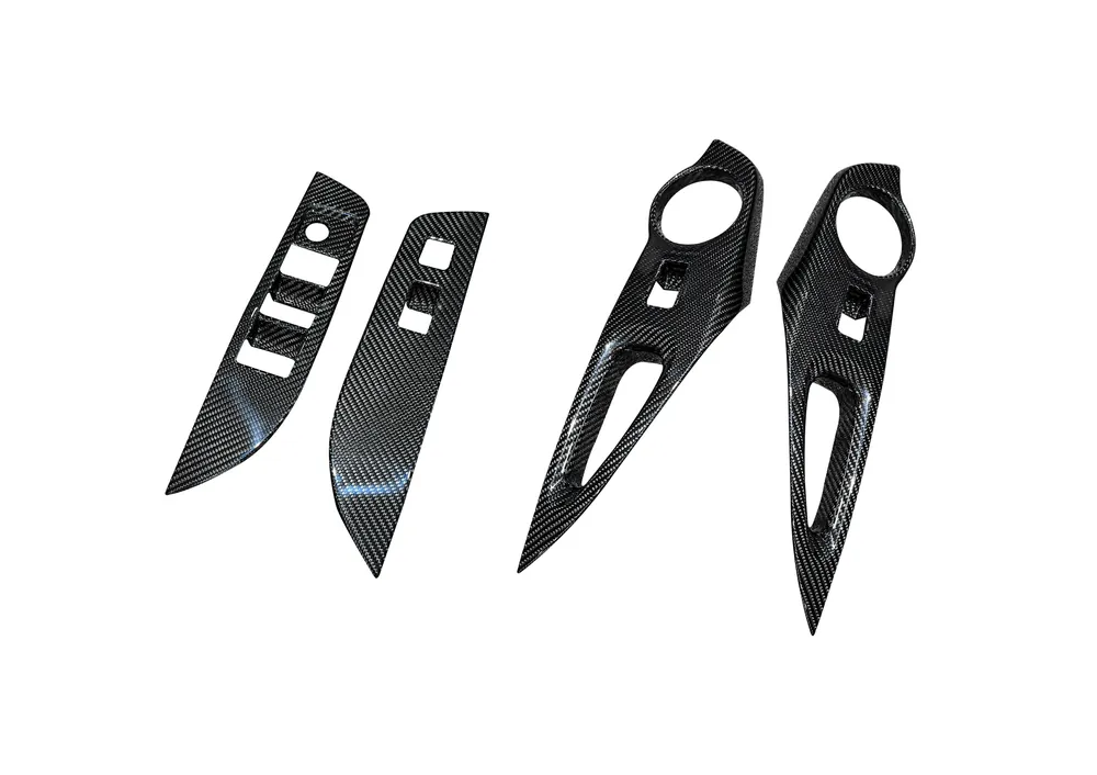 Rexpeed Dry Carbon Door Switch Panel Covers (4 units) | 2023+ GR Corolla