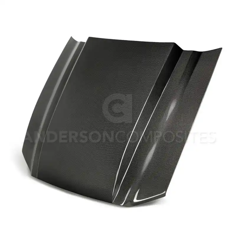 Anderson Composites 10-12 Ford Mustang Type-CJ 3in Carbon Fiber Cowl Hood (ANDAC-HD10FDMU-CJ)