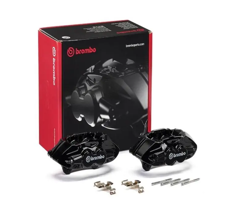 Brembo OE 16-21 BMW M2/17-18 M3/17-20 M4/14-16 M235i Hydraulic Front X-Style Brake Calipers - Black (BREFALD32)